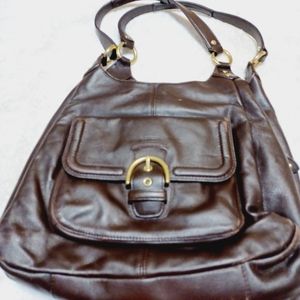 Vtg Coach Magie Carry All Shoulder Bag Leather Brown